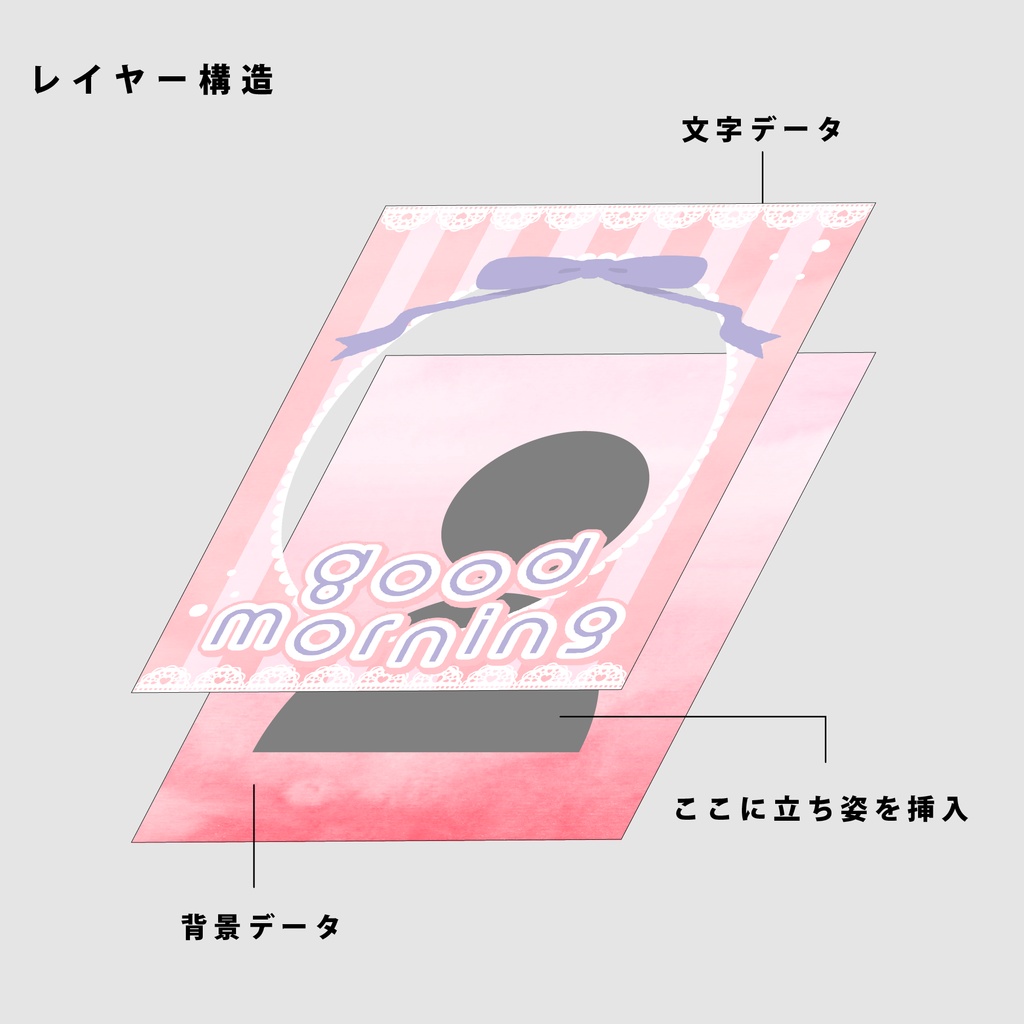 【無料】おはようVtuber用素材【Vtuber向け】