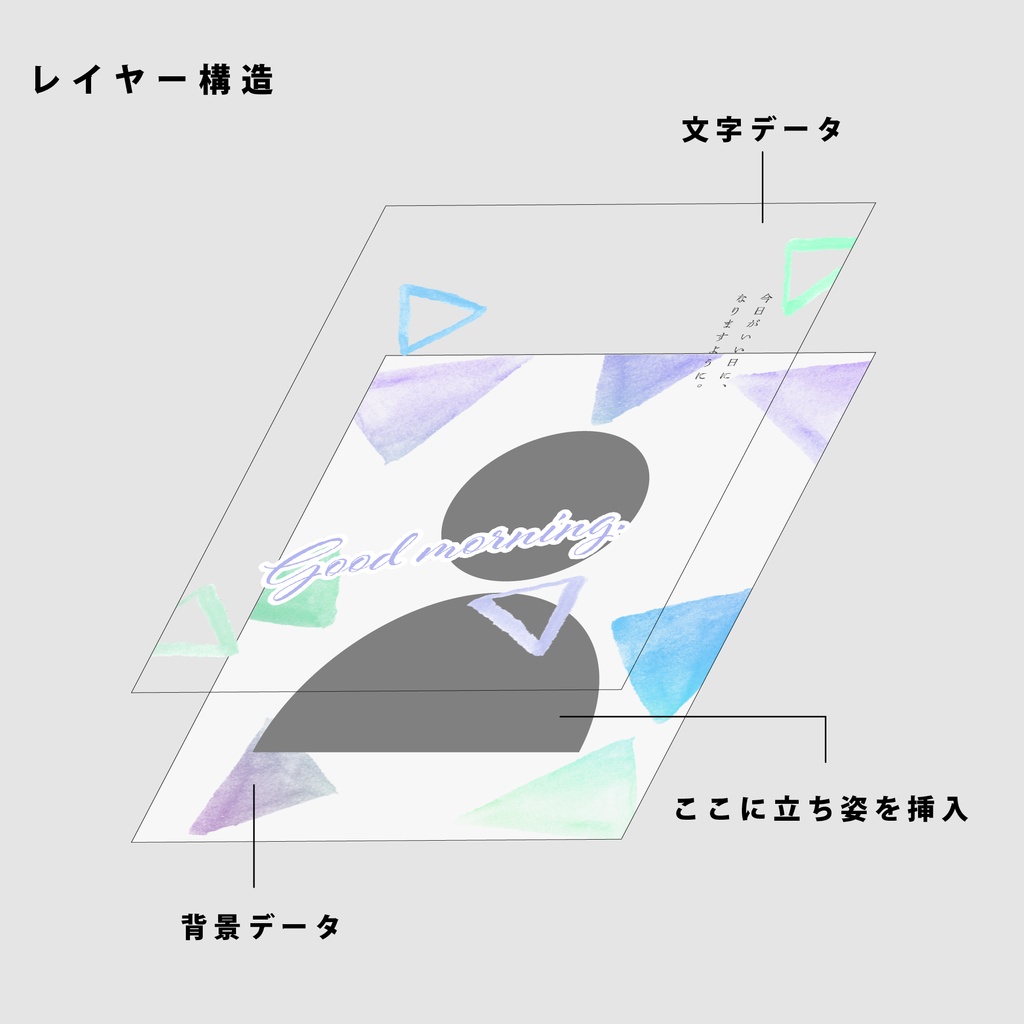 【無料】おはようVtuber用素材【Vtuber向け】