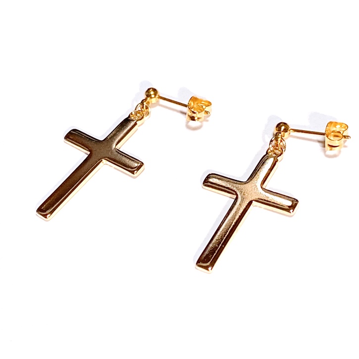 十字架の耳飾り