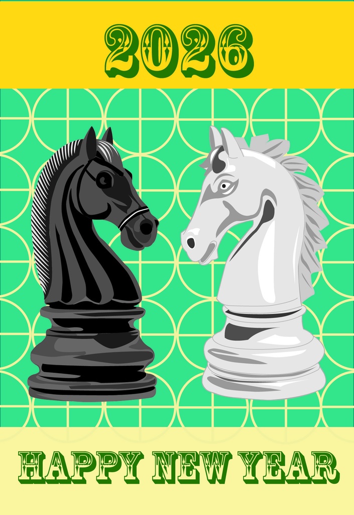 4つの葉 年賀状2026 No.03