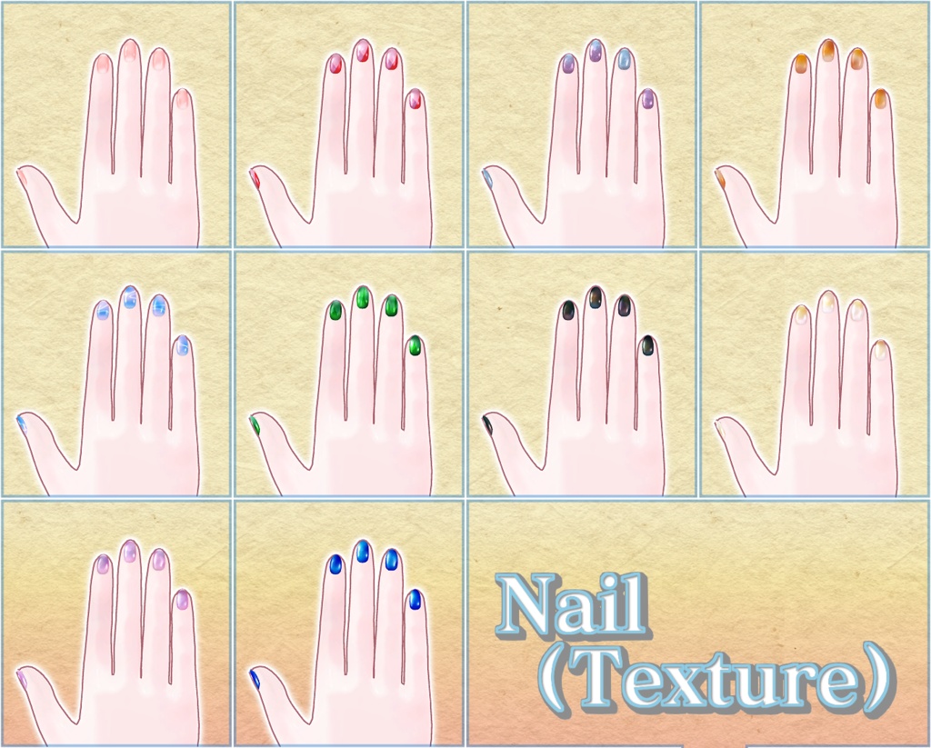 ルミリ-Rumily-専用テクスチャ&MDollnail「Fadeplume」 #N_Realm