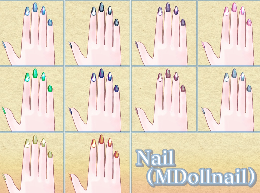 ルミリ-Rumily-専用テクスチャ&MDollnail「Fadeplume」 #N_Realm