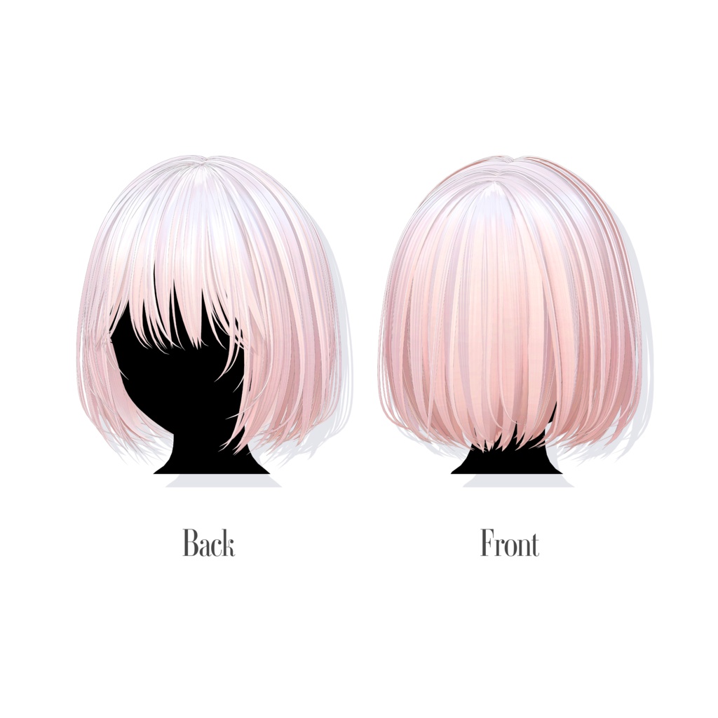 【22 avatars】Lily Cut Hair【VRC hair】
