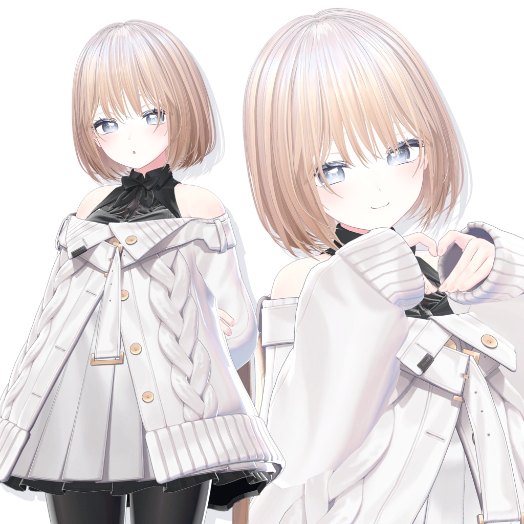 【22 avatars】Lily Cut Hair【VRC hair】