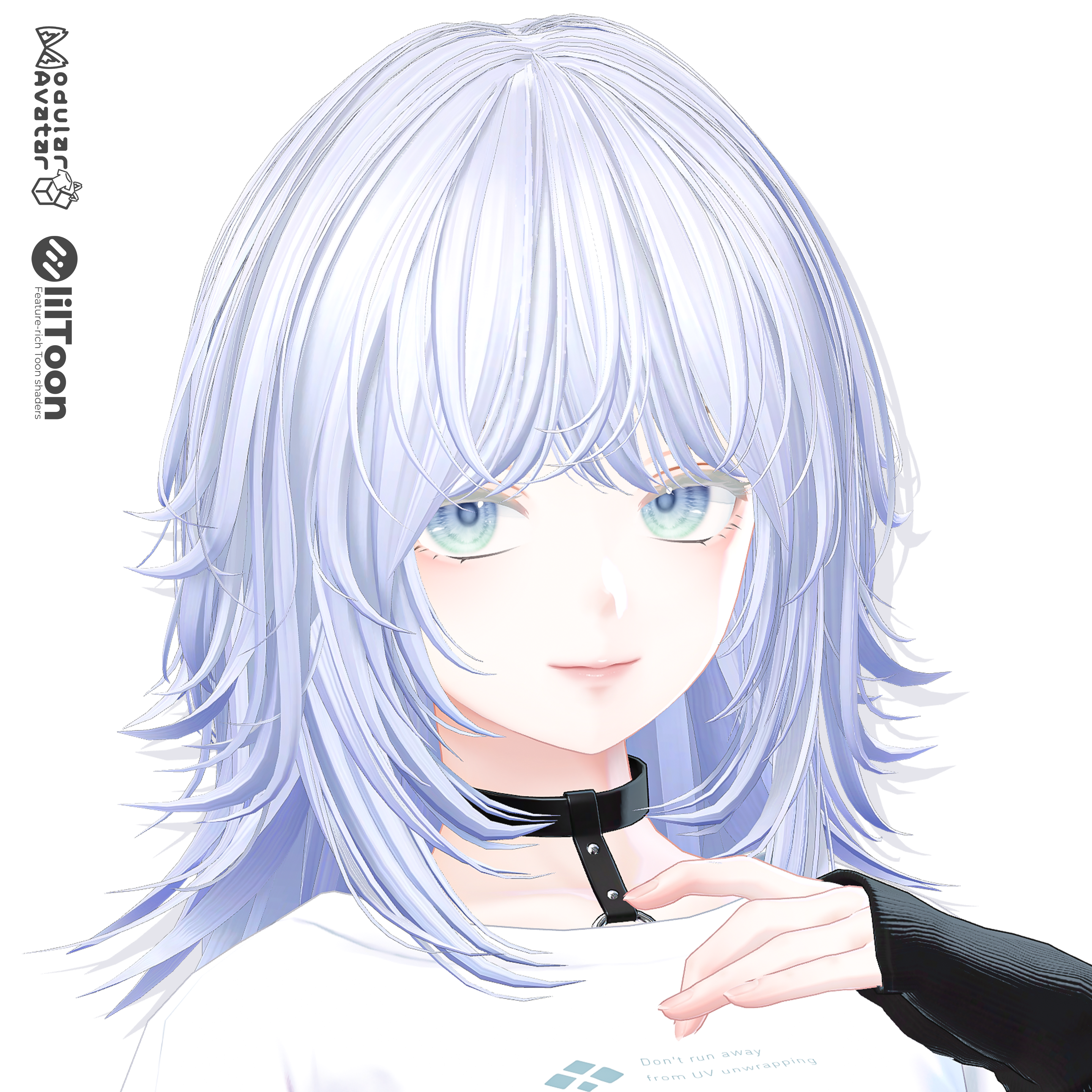【22 avatars】Flare Wolf Hair【VRC hair】