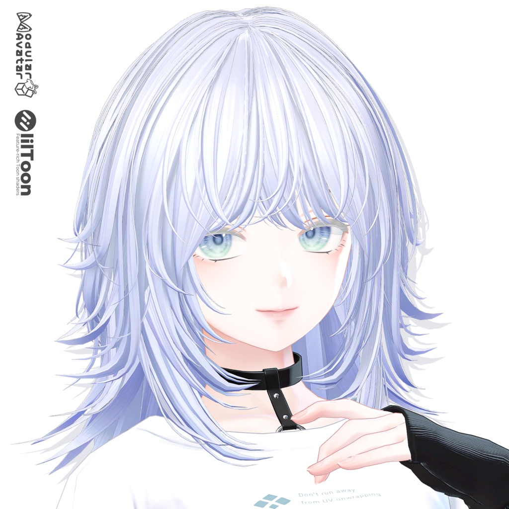 【22 avatars】Flare Wolf Hair【VRC hair】