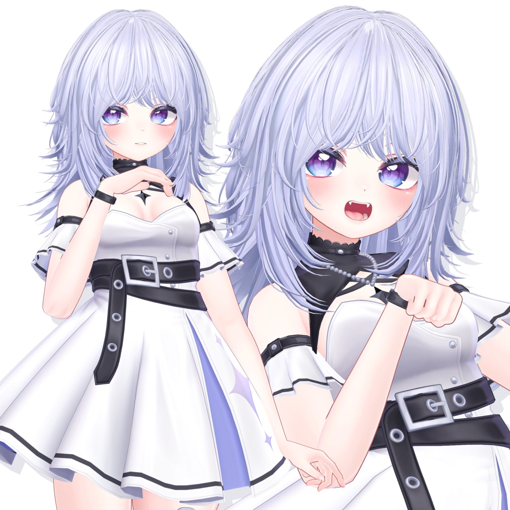 【22 avatars】Flare Wolf Hair【VRC hair】