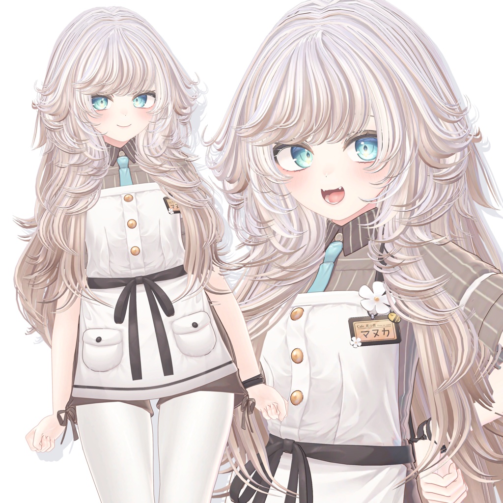 【22 avatars】Mellow Wave Hair【VRC hair】