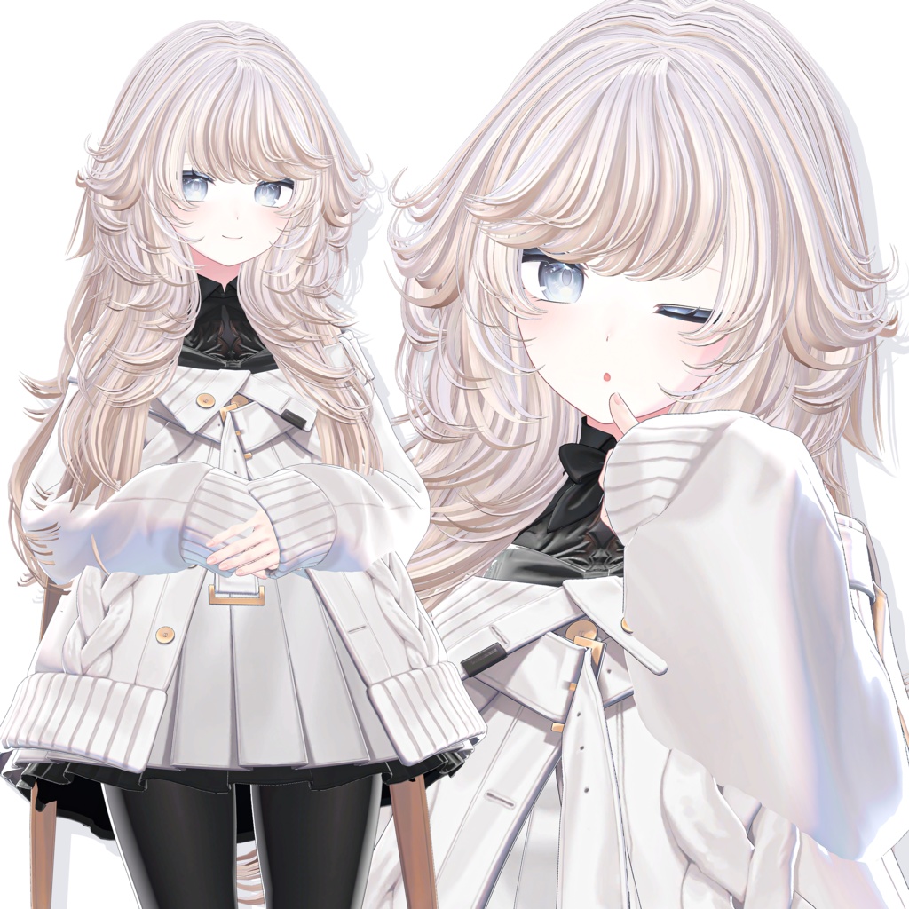 【22 avatars】Mellow Wave Hair【VRC hair】
