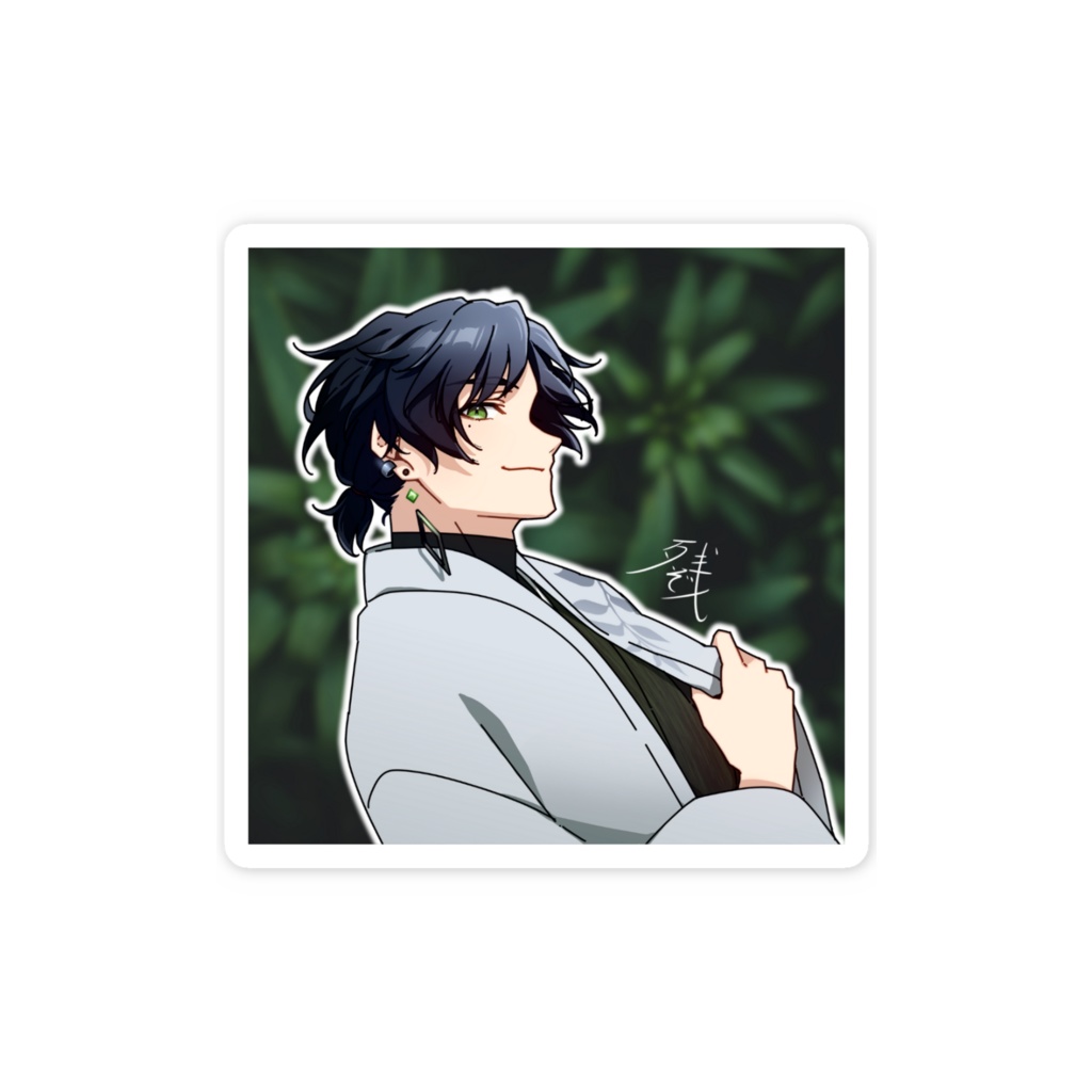 残像の横顔ステッカー