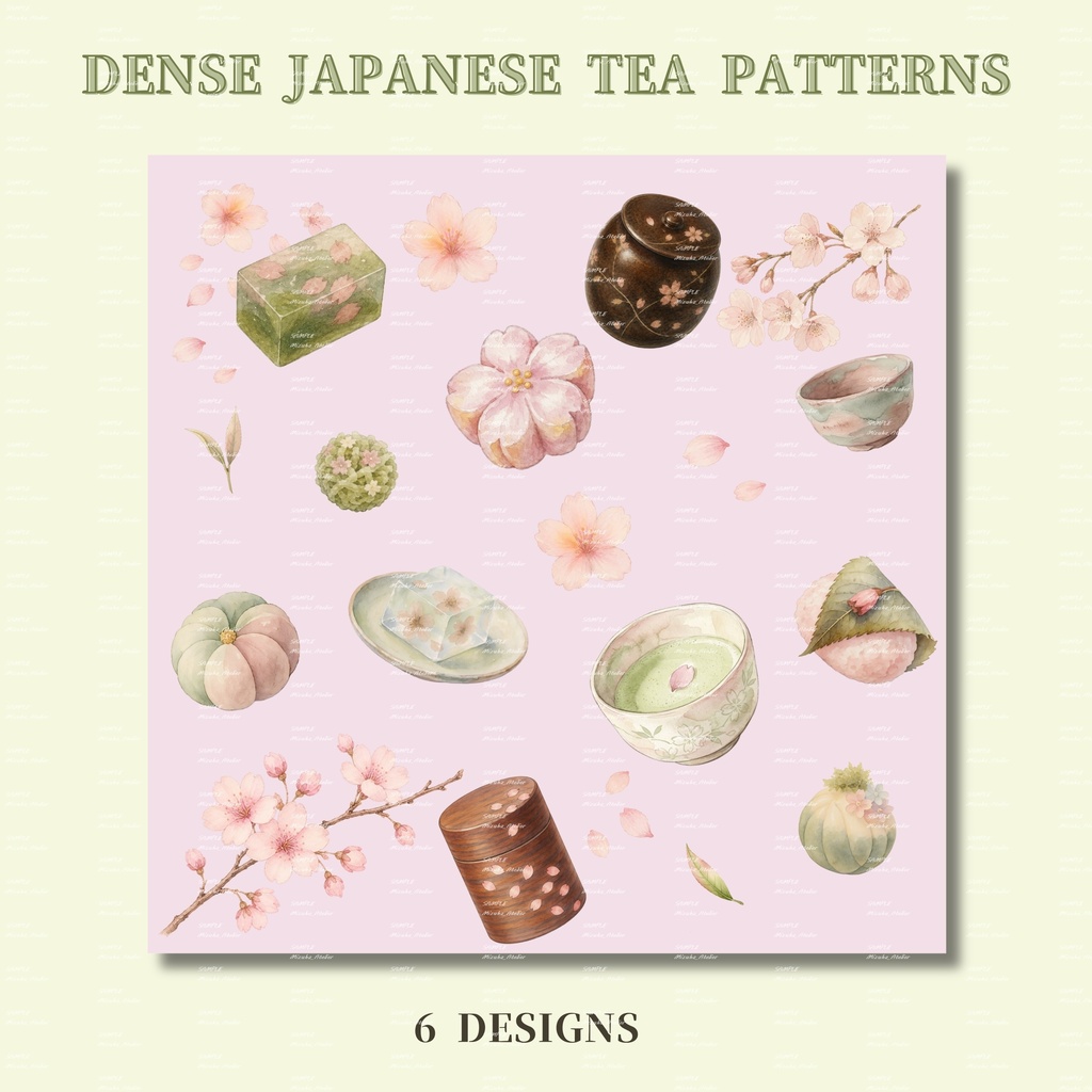Dense Japanese Tea Pattern