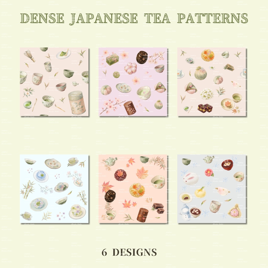 Dense Japanese Tea Pattern