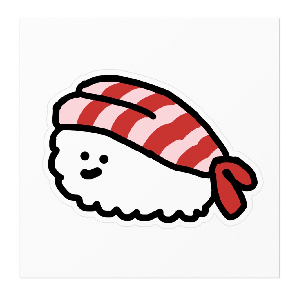 えびえびすしぃ。ステッカー