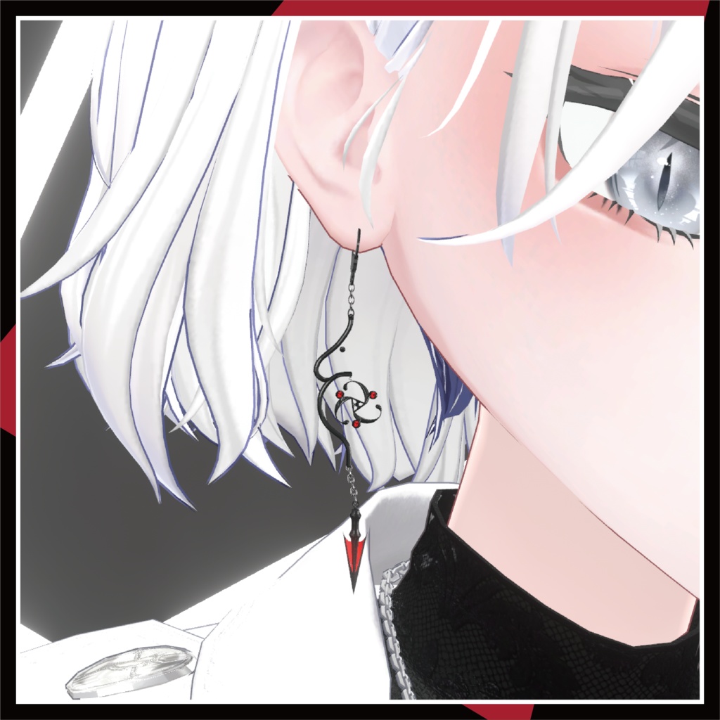 【VRChat想定アクセサリー】RAT Earring