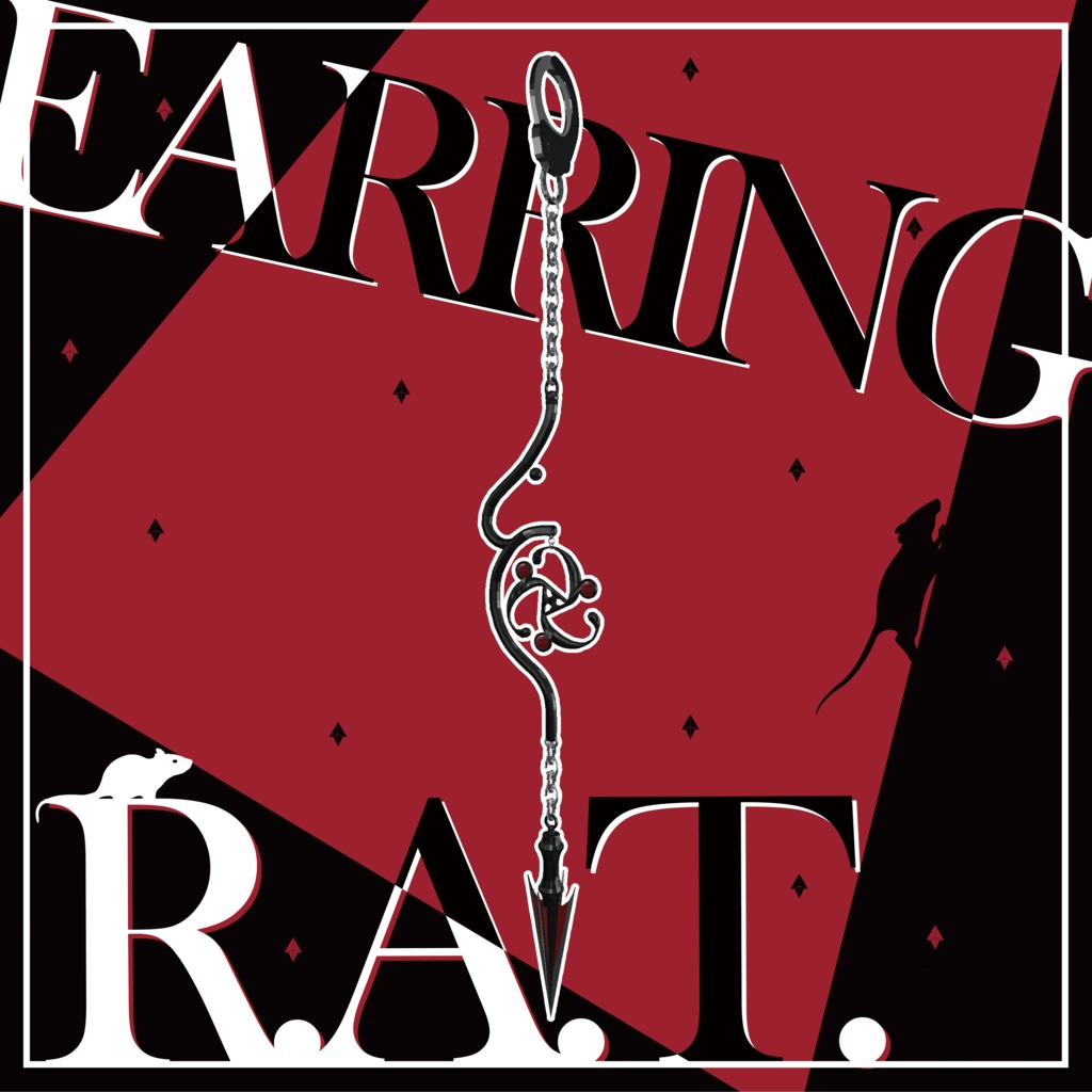 【VRChat想定アクセサリー】RAT Earring