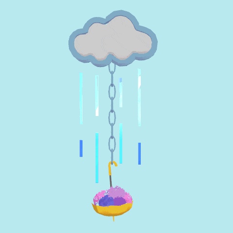 【VRChat想定アクセサリー】Rainfall Earring