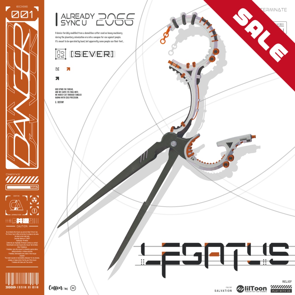 【SALE開催中🎉】【VRC向け武器】LEGATUS【両手持ち可】