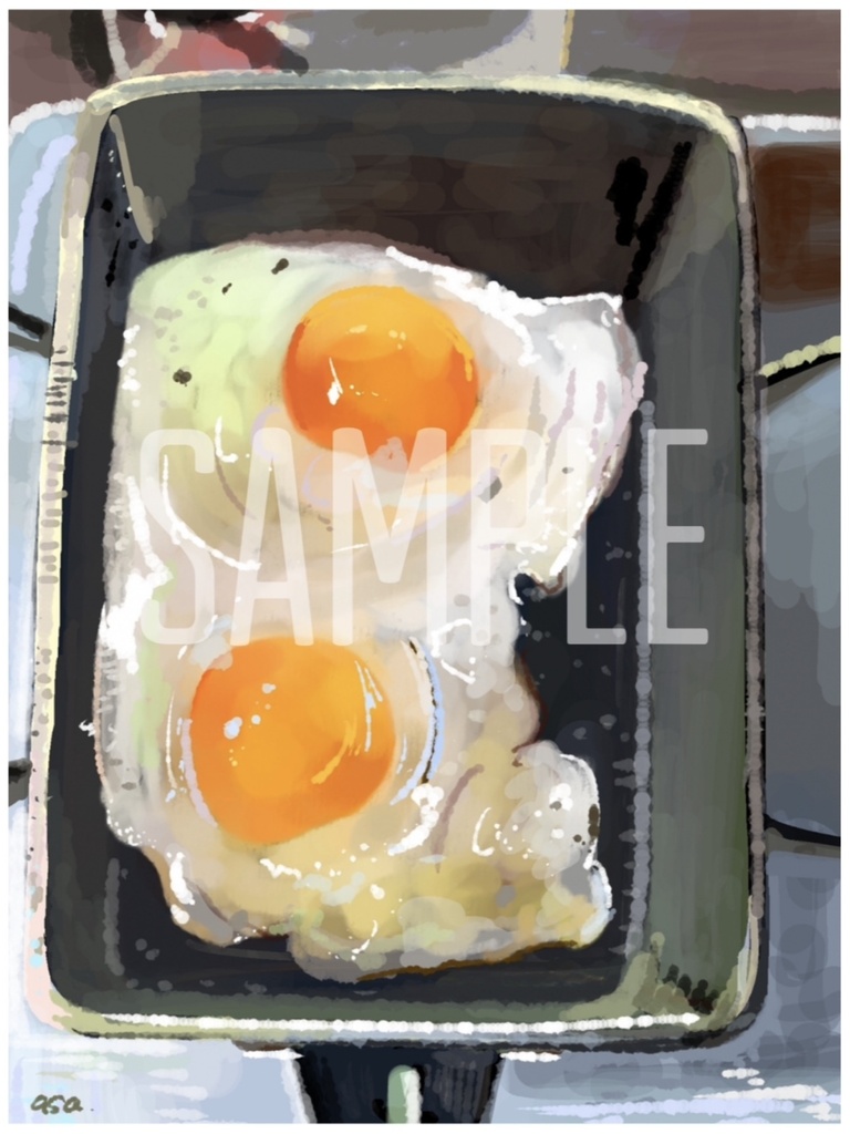 きらきら目玉焼き | スマホ壁紙