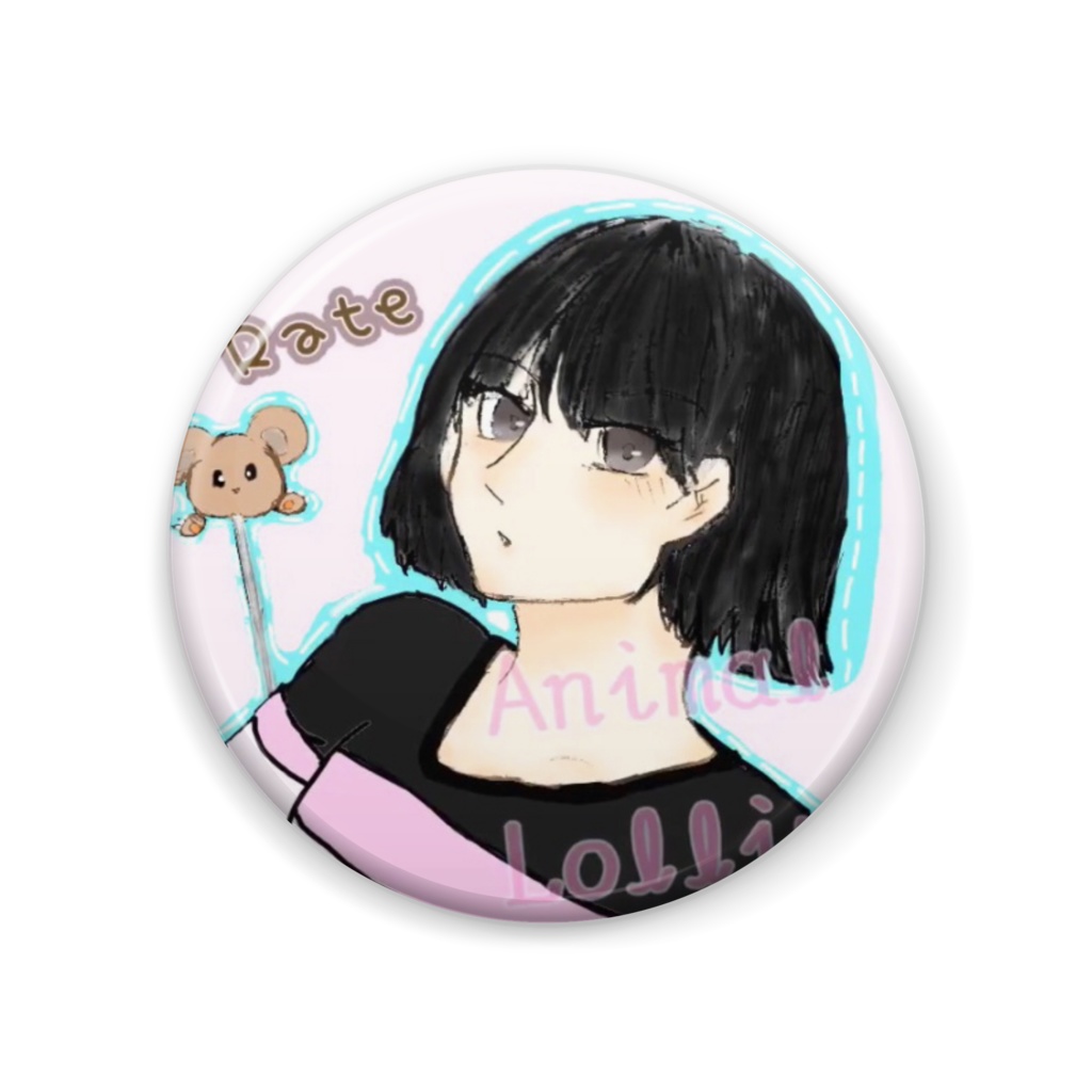 らてくん缶バッチ