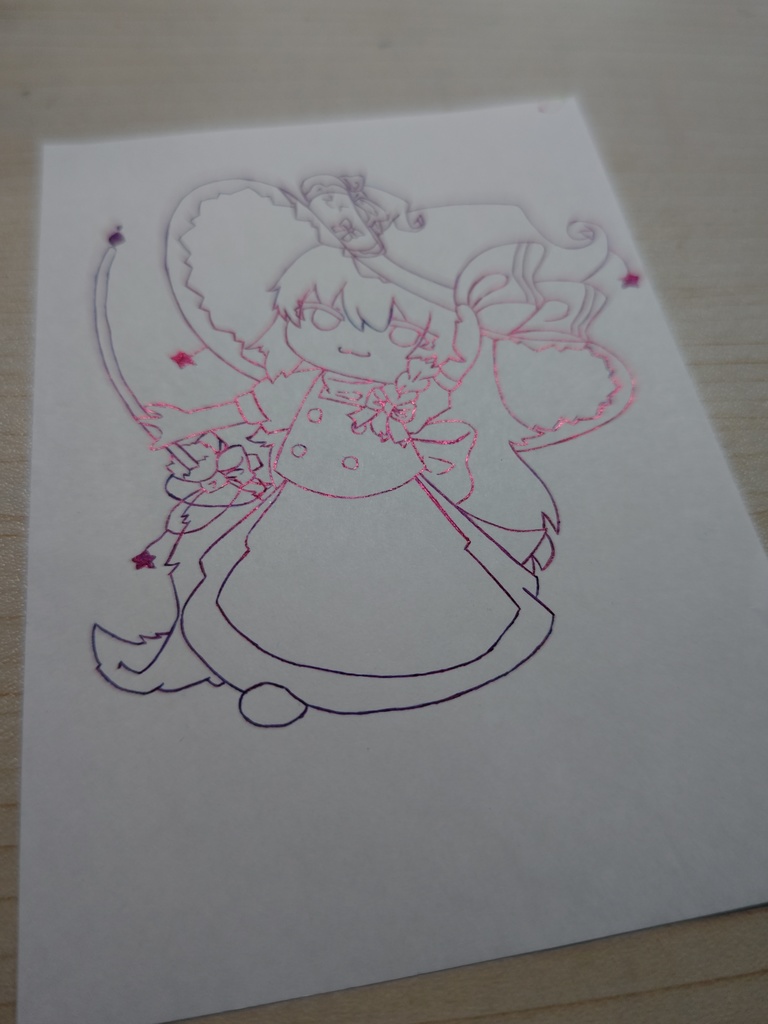 まりさ  A6サイズ  額縁