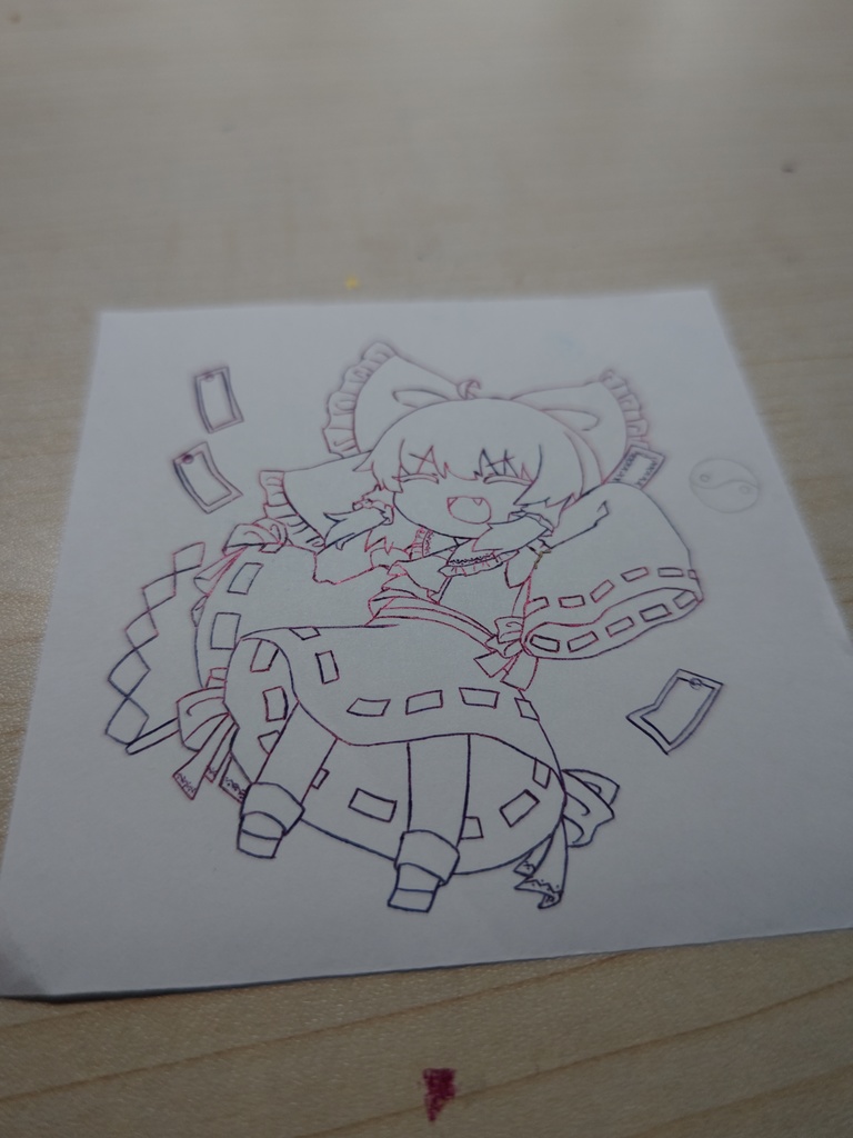れいむちゃ  A6くらい 額縁