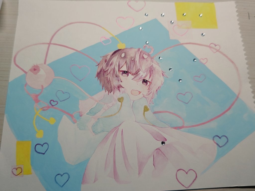 さとりちゃん    F4サイズ  額縁