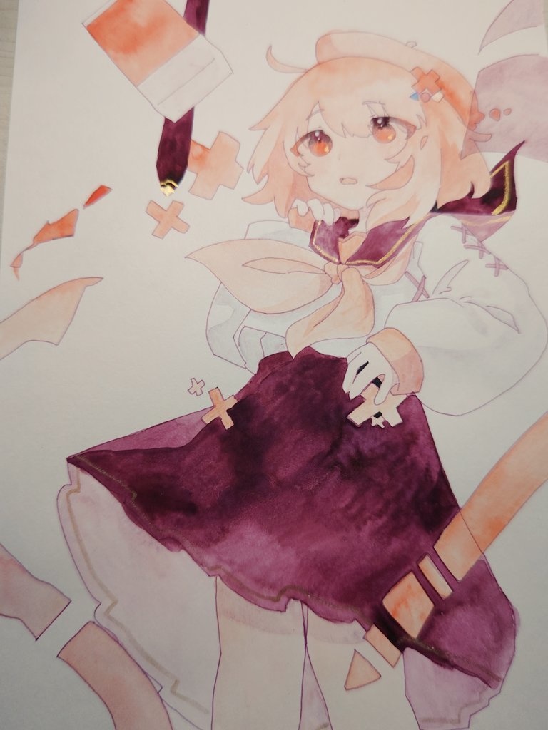 病み絵師ちゃん    A4サイズ  額縁