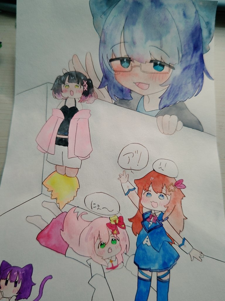 えーちゃんの箱庭    A4サイズ   額縁