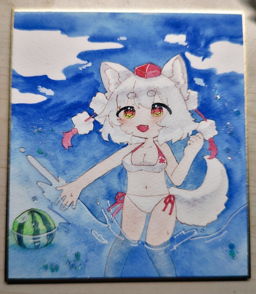 海もみぢ  中色紙