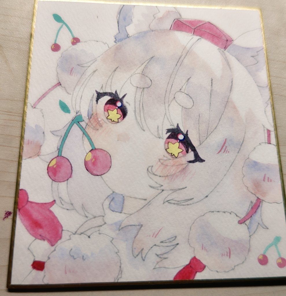 もみさくらんぼ    中色紙