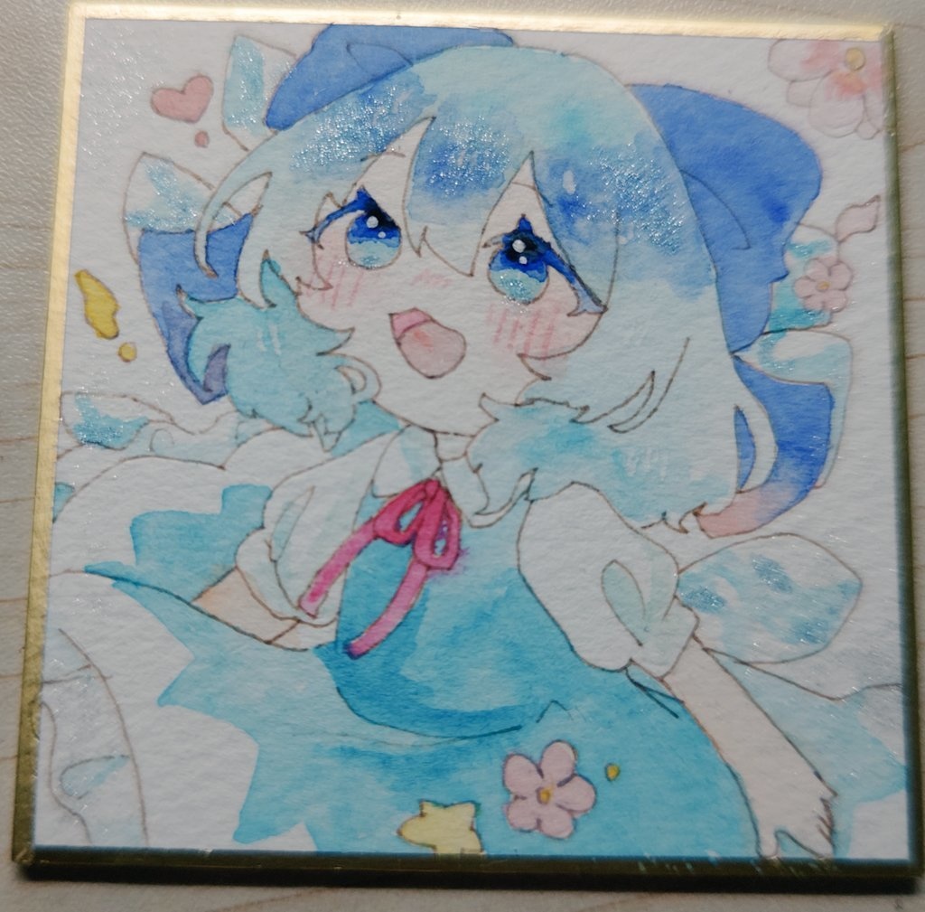 ちるのてゃ  ミニ色紙