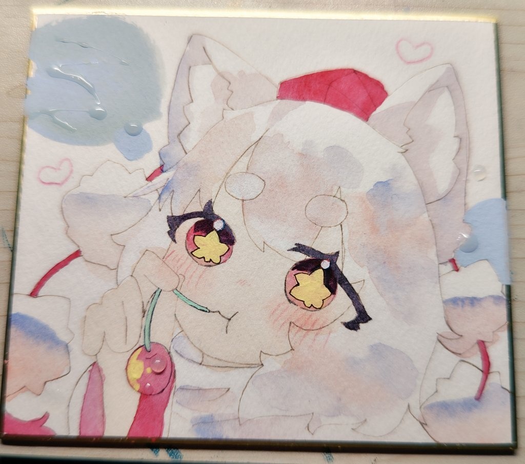 さくらんぼあむあむもみじ    中色紙
