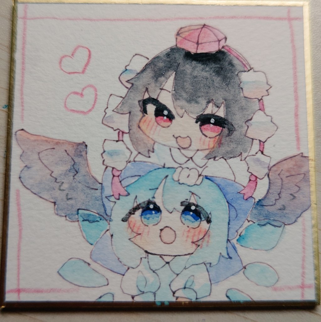 文チル   ミニ色紙