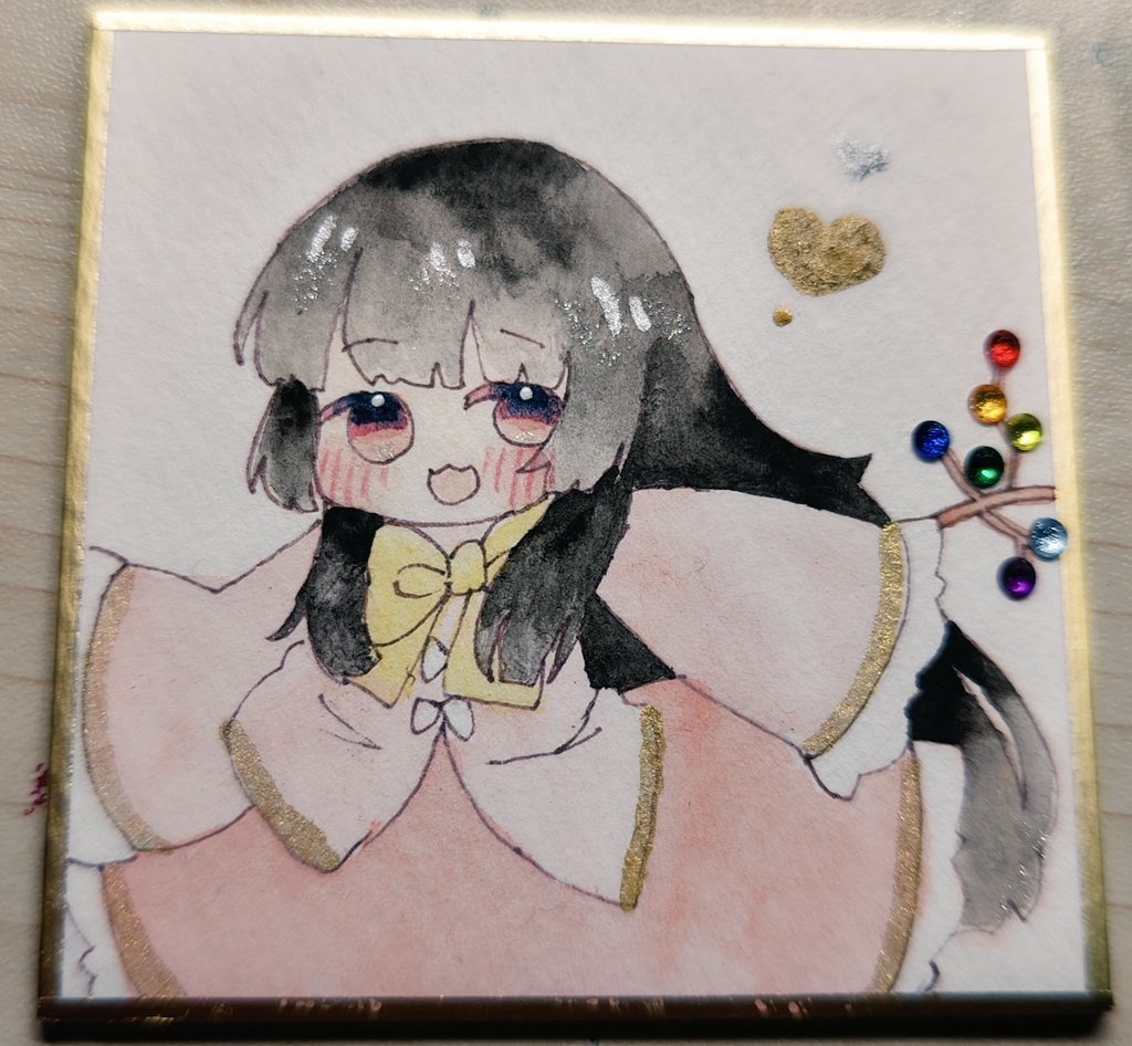かぐや  ミニ色紙