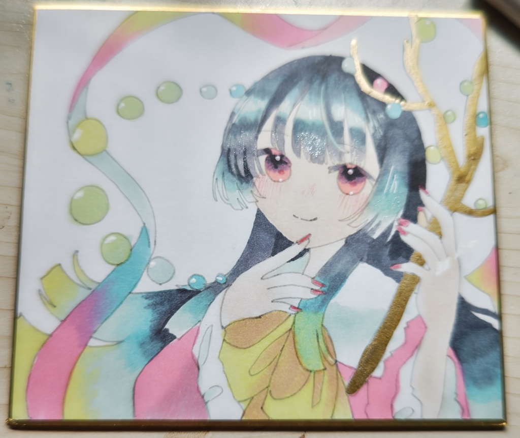 かぐやちゃん      中色紙