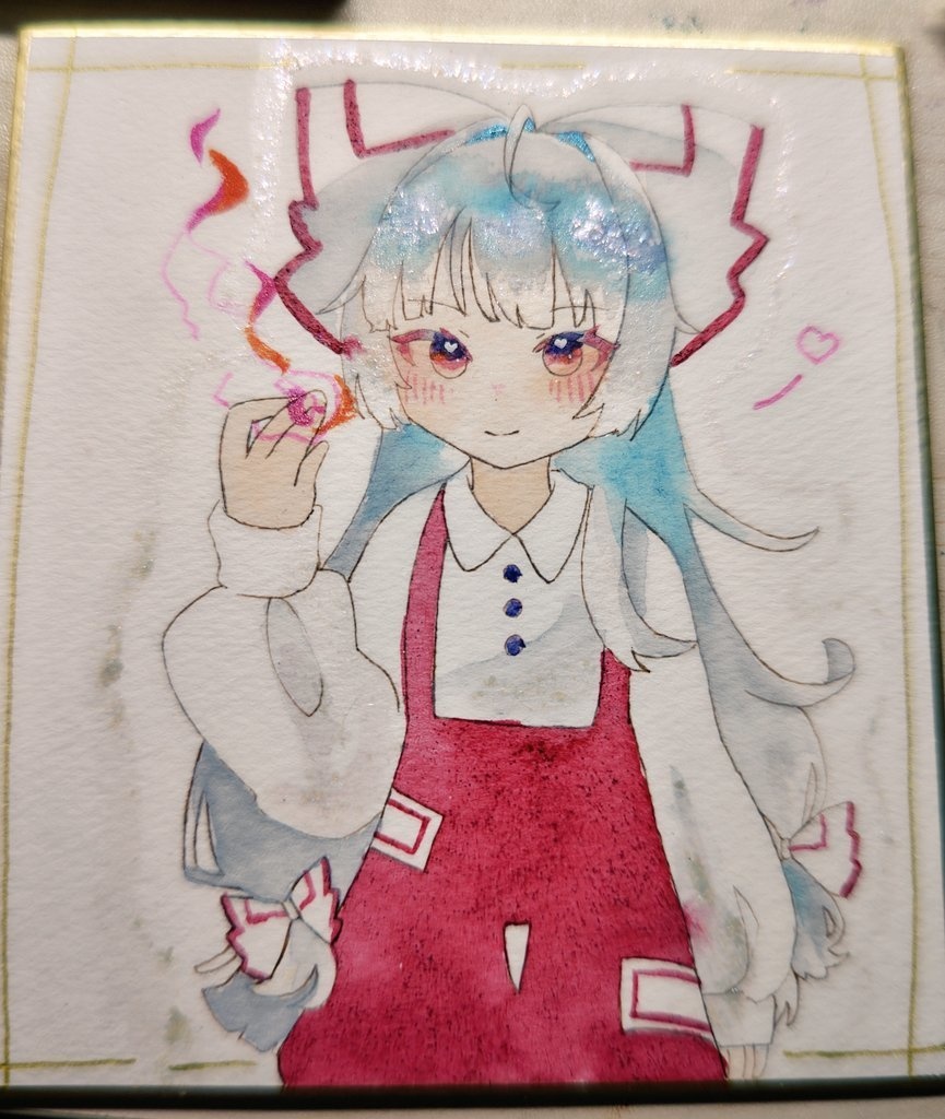 ハートもこたん   中色紙