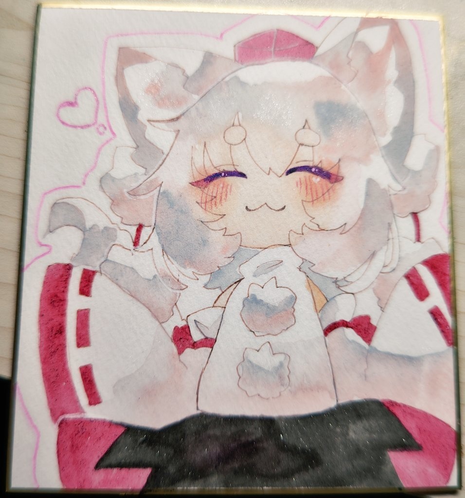 幸せもみじちゃん    中色紙