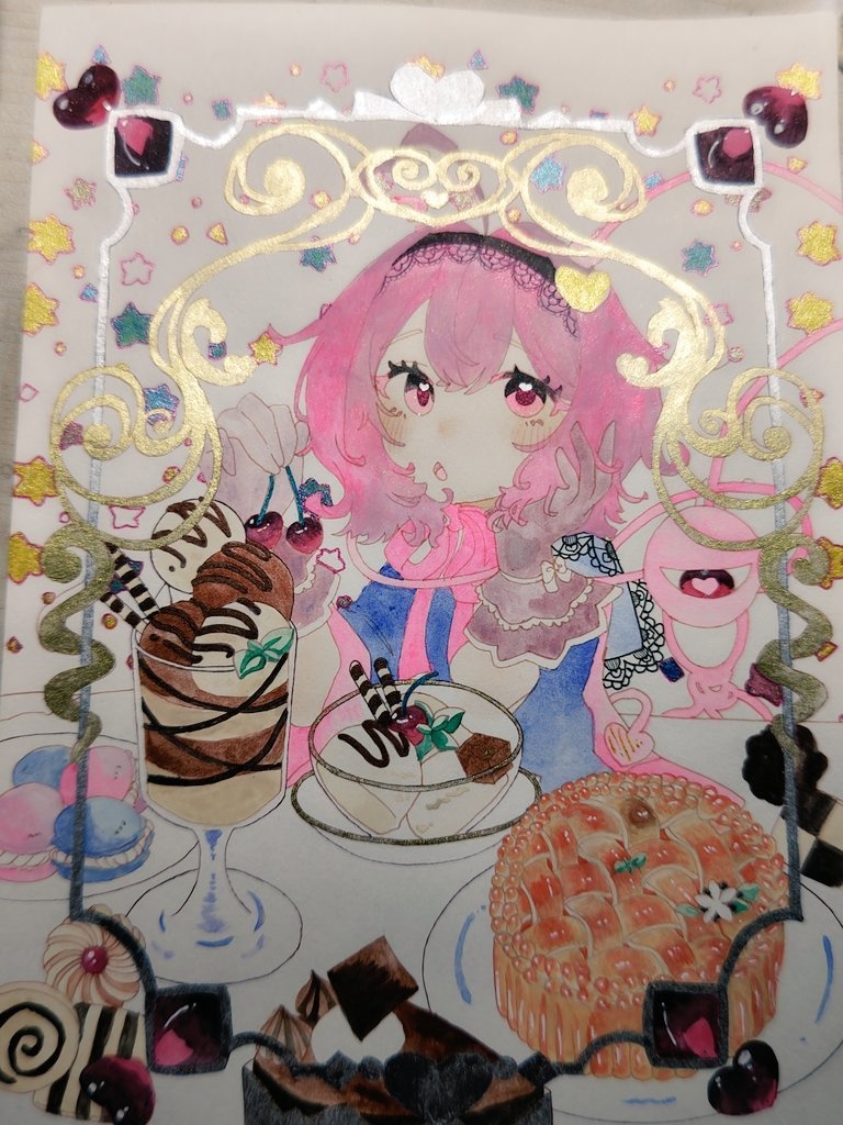 さとりちゃん   A4サイズ   額縁