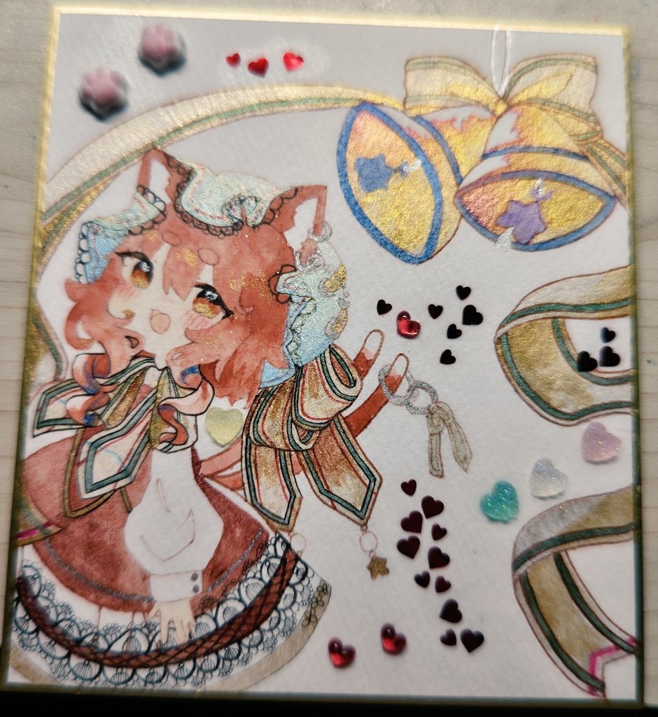 クリスマスな橙ちゃん   中色紙