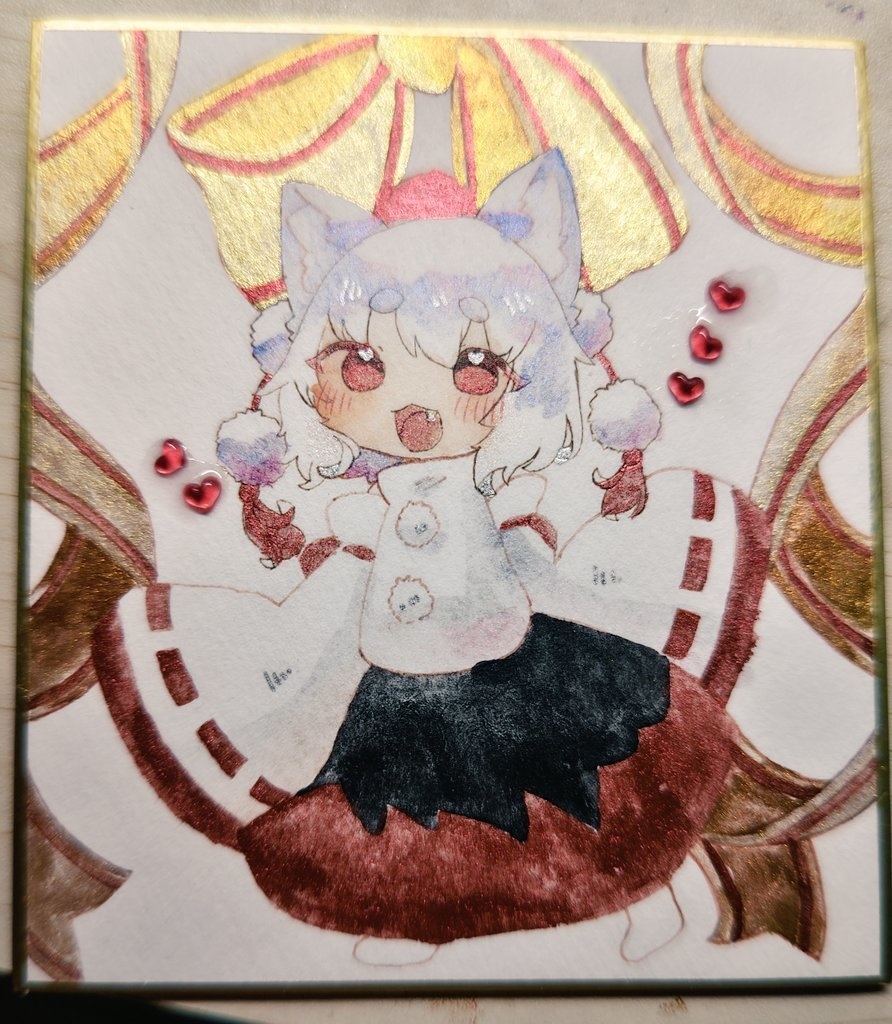 もみぢちゃん    中色紙