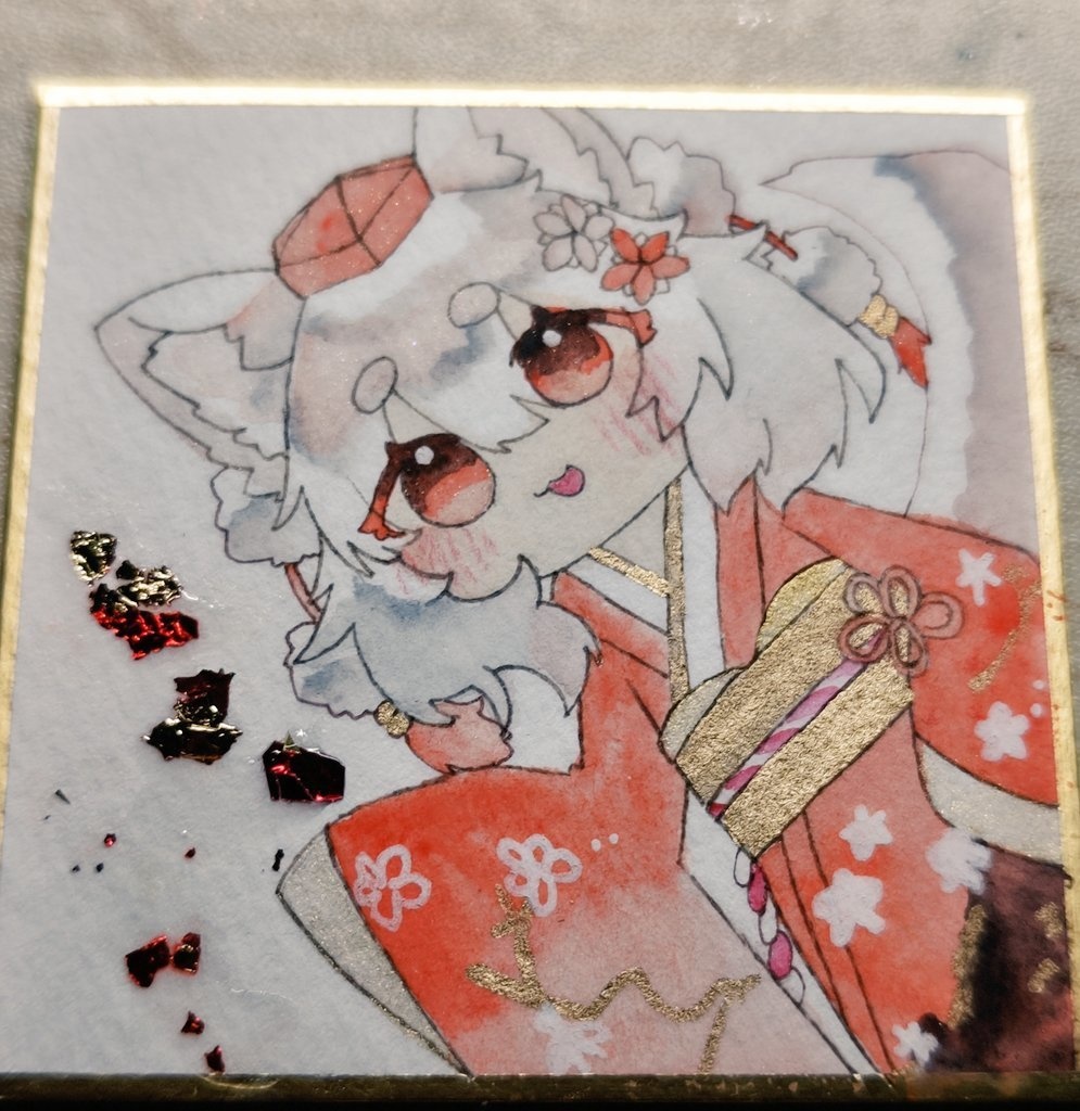 もみーもみー   ミニ色紙