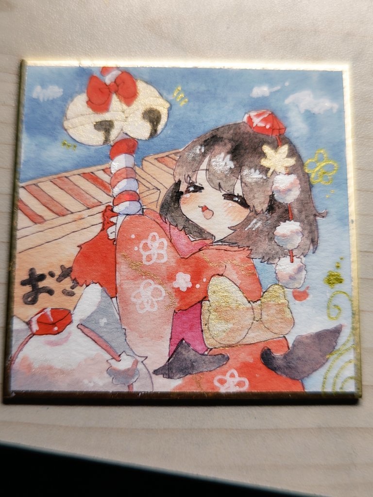 はつもうで   ミニ色紙