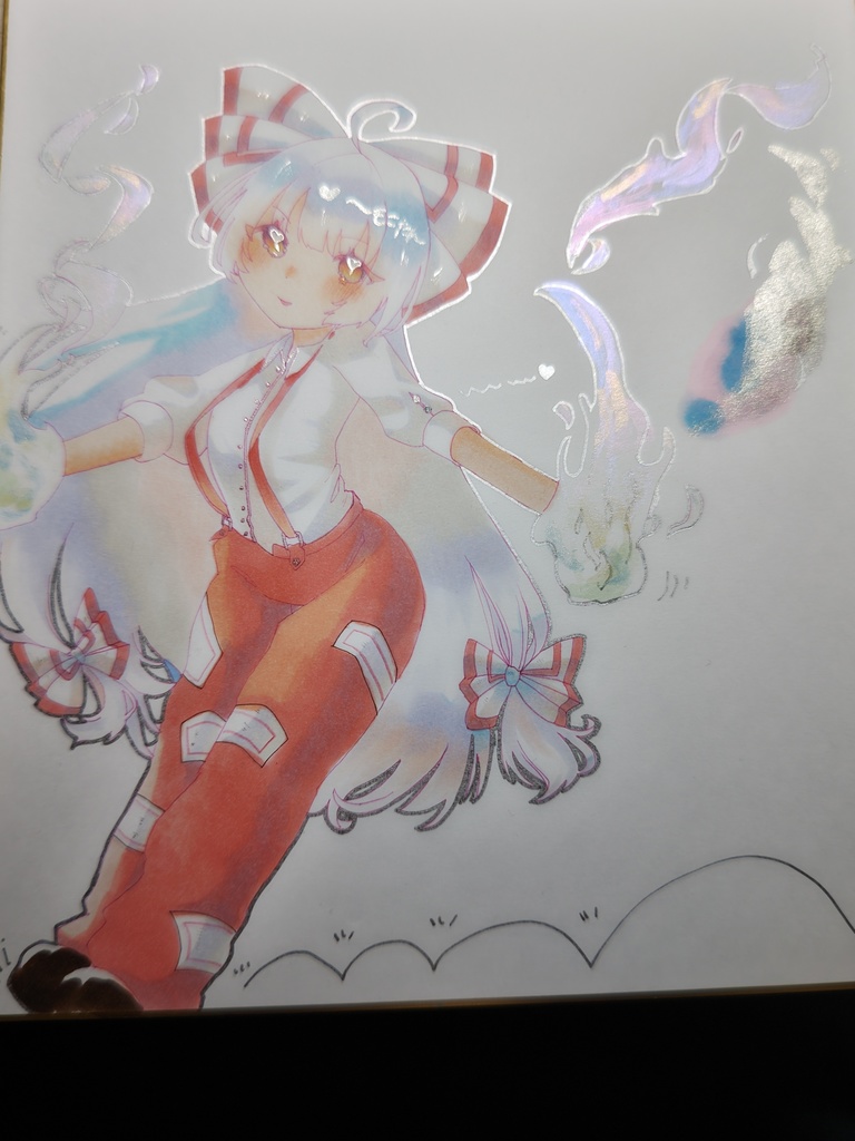 応援団もこたん    大色紙   額縁