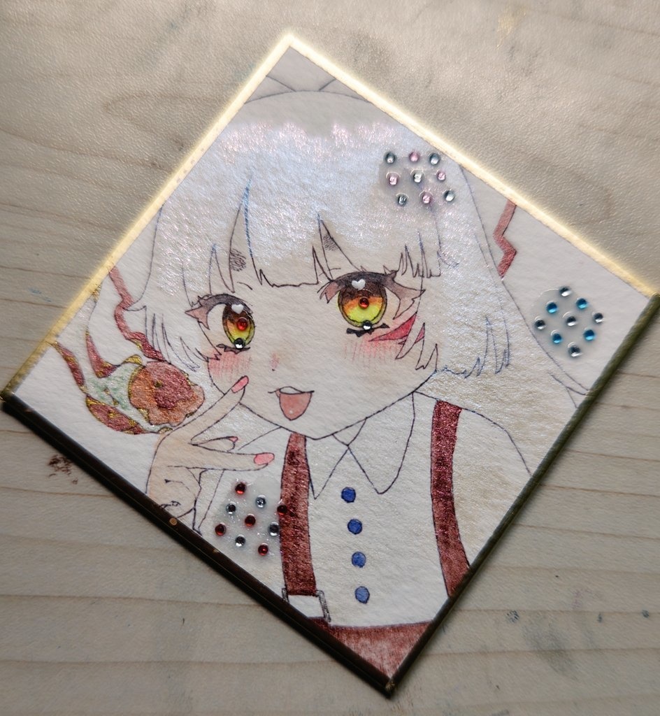 かっこいいもこたん   豆色紙