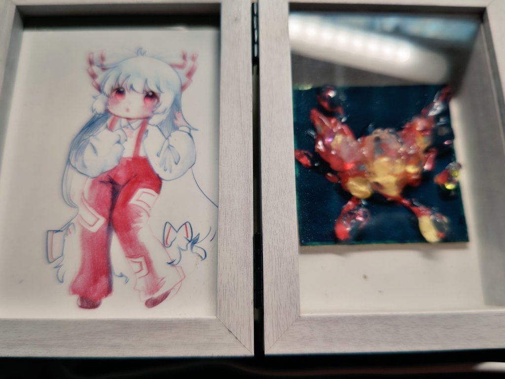 もこたん概念  ハガキサイズのBOX額縁