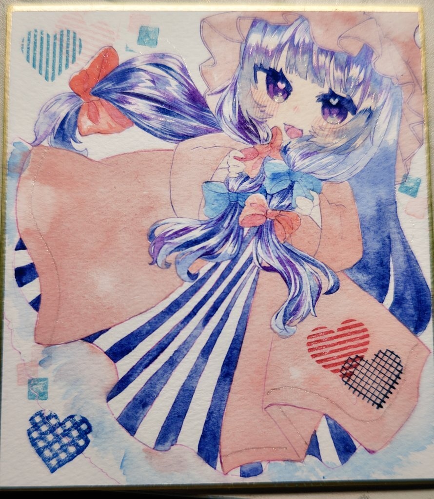 ハートいっぱいなぱちぇ  小色紙