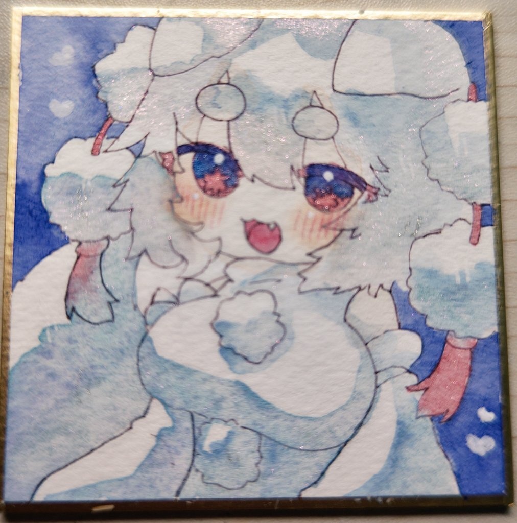 もみぢちゃんふわふわ    豆色紙