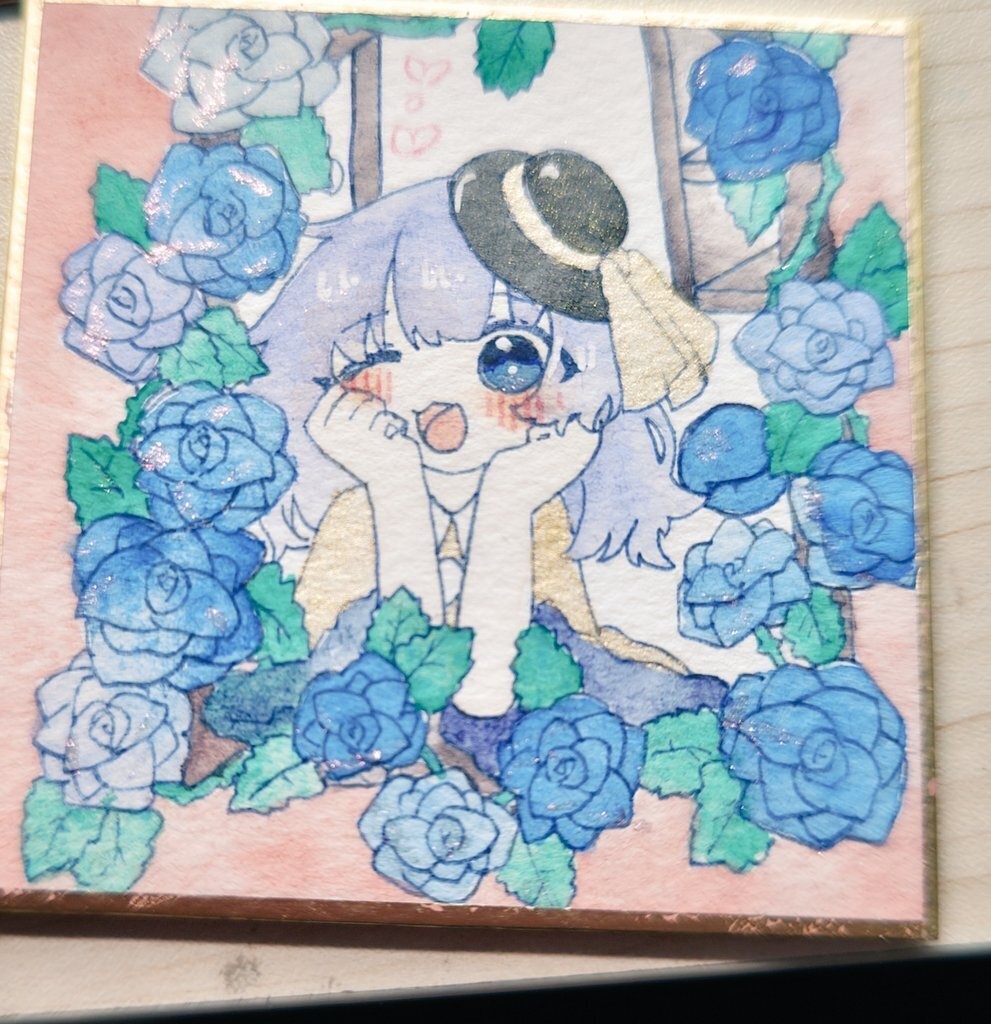 薔薇のこいし  豆色紙