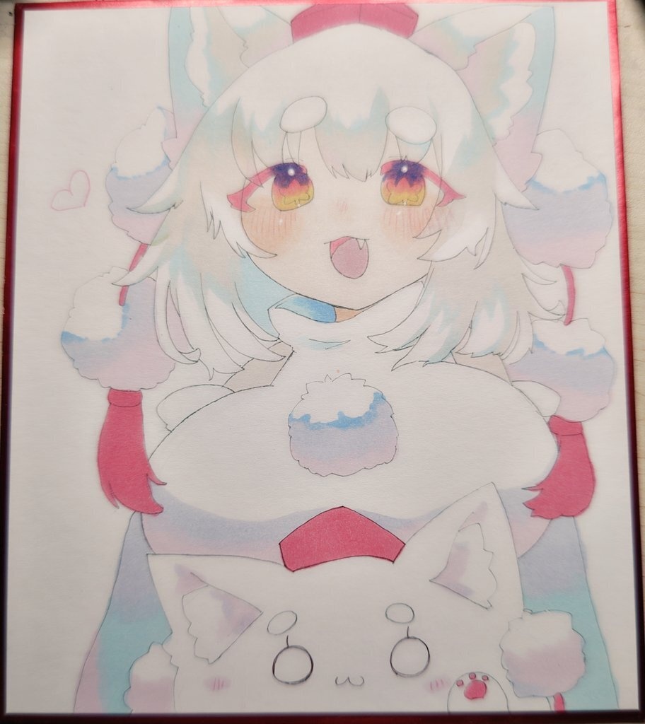 もみぢちゃん    中色紙