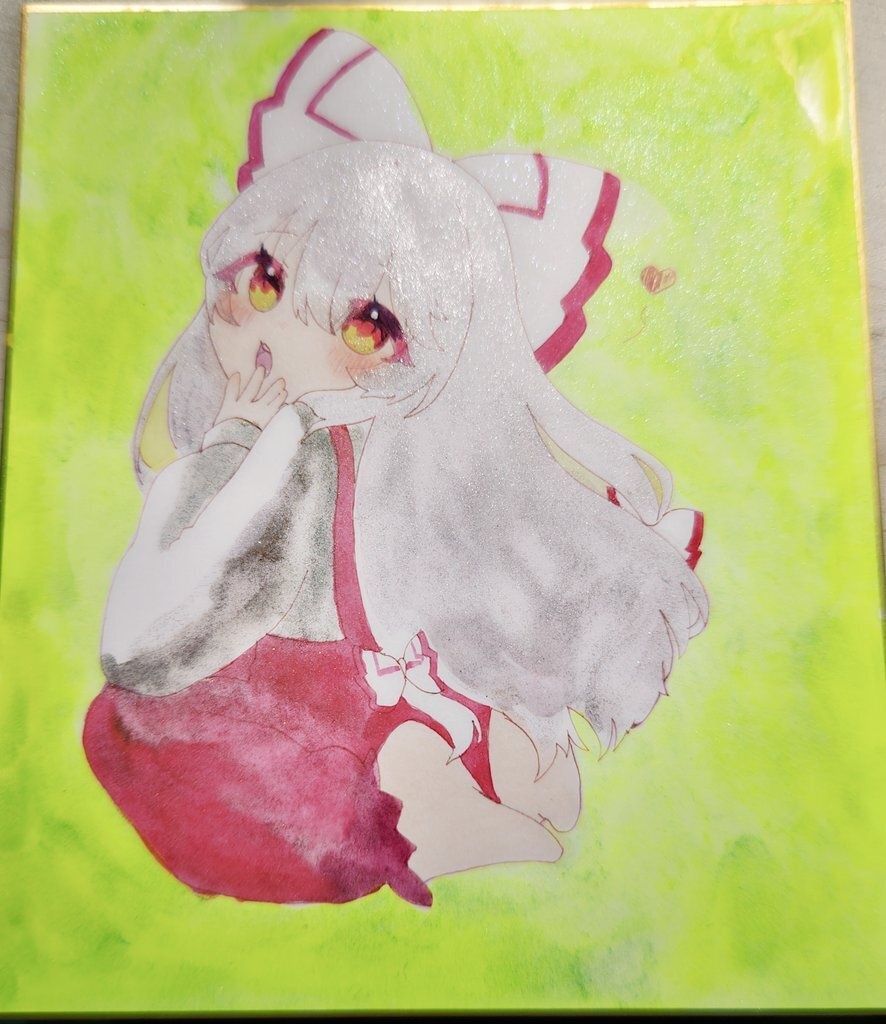 もこたんキラキラ    中色紙
